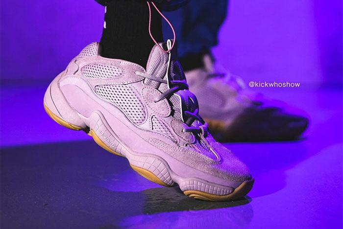 Adidas Yeezy 500 Soft Vision On Foot Right 3