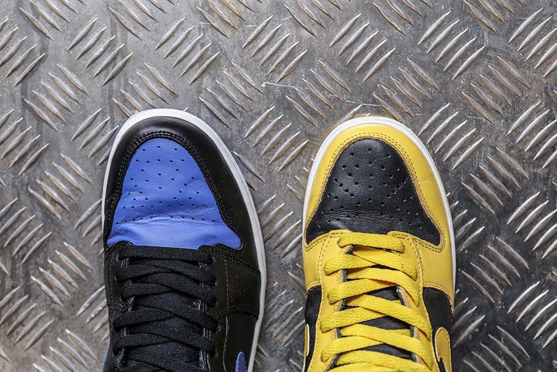 Nike Dunk Versus Air Jordan 1 Comparison 1