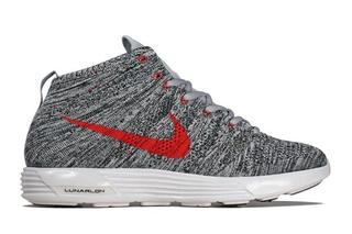 flyknit chukka grey red