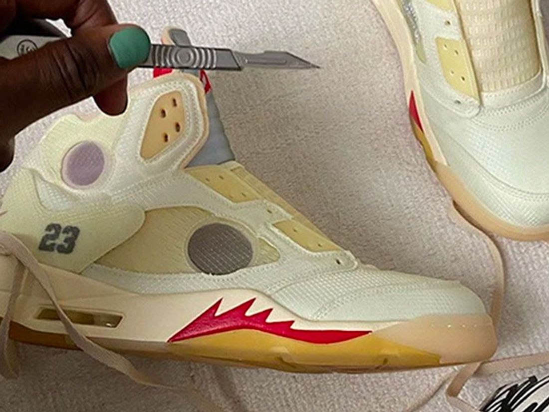 Virgil Abloh Teases Cream Off-White x Air Jordan 5 - Sneaker Freaker