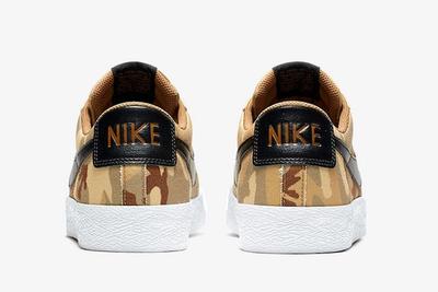 Nike Sb Blazer Low Desert Camo 889053 200 Release Date 5 Heel Shot