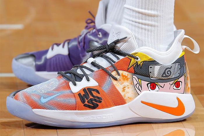 Naruto-Themed Nike PG 2 Customs Hit the NBA Court - Sneaker Freaker