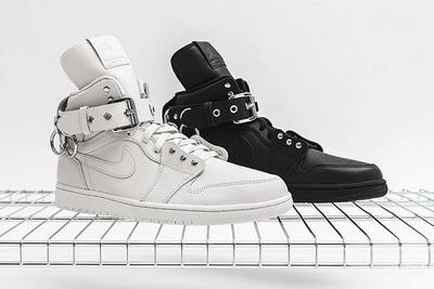 Comme Des Garcons Air Jordan 1 Black And White Right Side View