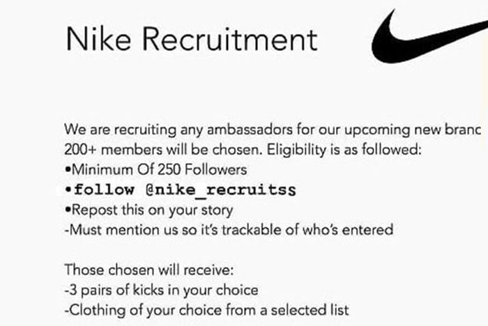 nike recruitment
