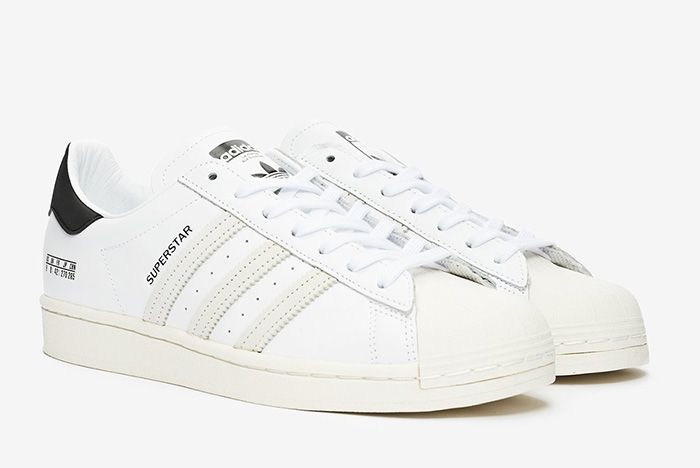 Adidas Superstar Misplaced Size Tag Fv2808 White Front Angle
