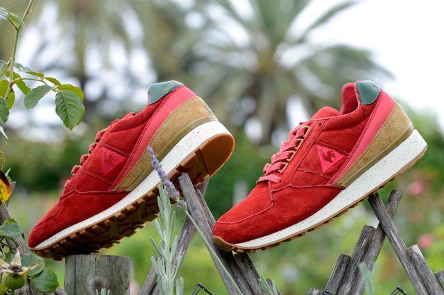 le coq sportif red shoes