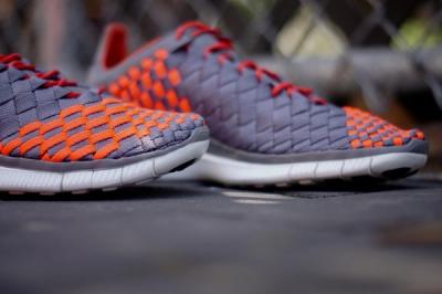 Nike Free Inneva Grey Orange Toe Detail 1