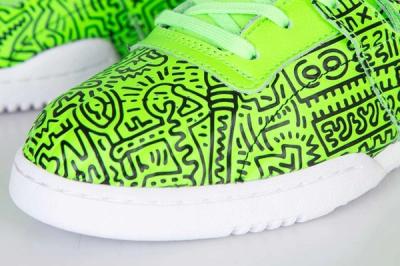 Keith Haring Reebok Classic Workout Mid Strap Neon Green 5
