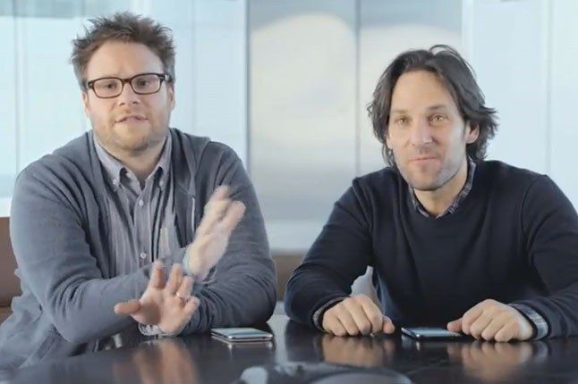 Samsung Galaxy Superbowl Ad 2013 Seth Rogan And Paul Rudd 1