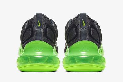 Nike Air Max 720 Black Volt Heels