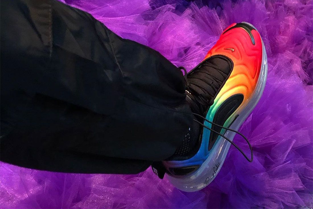 Nike Air Max 720 Pride Month Lil Uzi Vert Lateral On Foot Shot