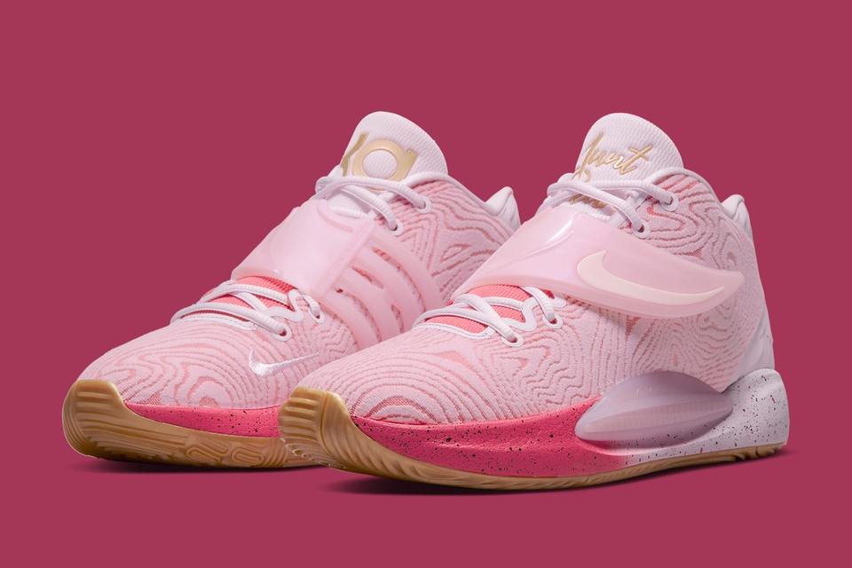 Release Info: Nike KD 14 'Aunt Pearl' DC9379-600 - Sneaker Freaker