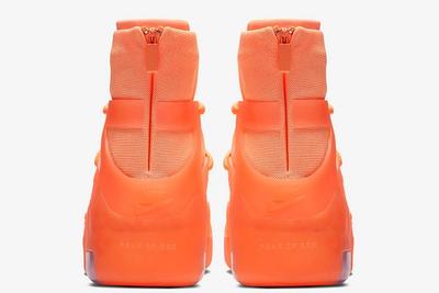 Nike Air Fear Of God 1 Orange Pulse Heel
