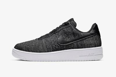 Nike Air Force 1 Flyknit 2 0 Black White Lateral
