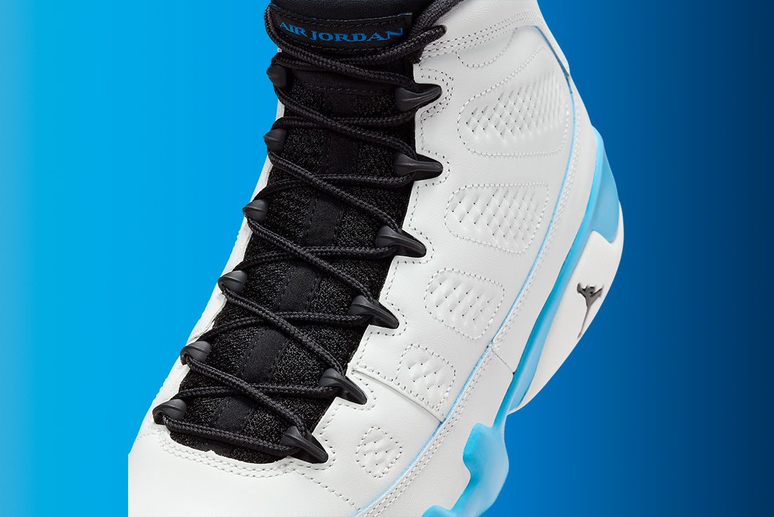 Blue and white 9s release date hotsell