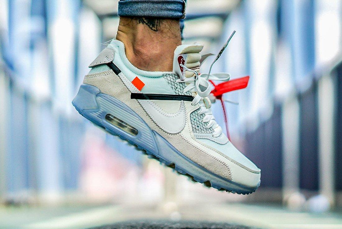 An On Foot Look At The Off White X Nike Air Max 90 Releases