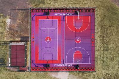 Satou Sabally Jordan Brand Basketball Court Berlin