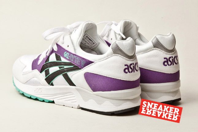 asics gel lyte v white purple