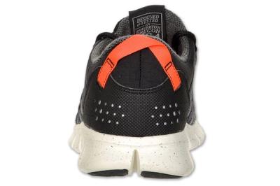 Nike Free Powerlines Mens Running Black Orange Grey Heel 1