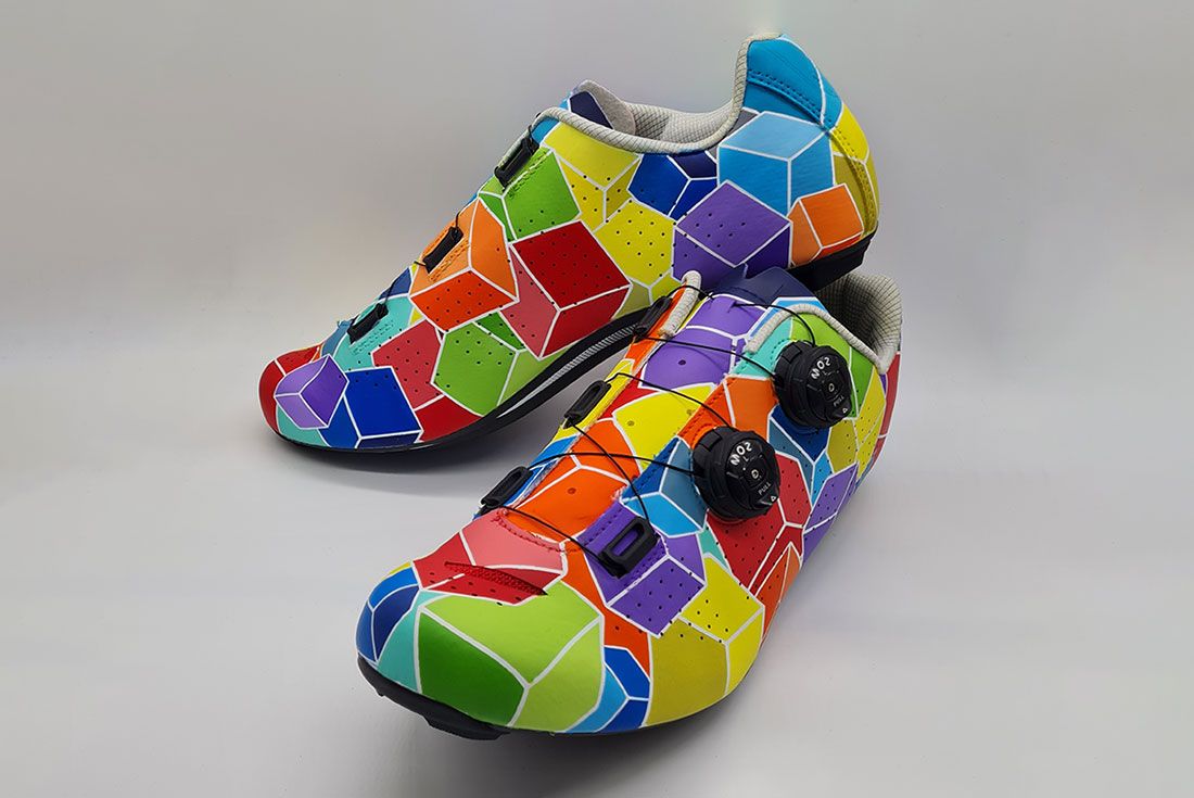 fromthefeetupcustoms Team Mapei Cycling Shoe