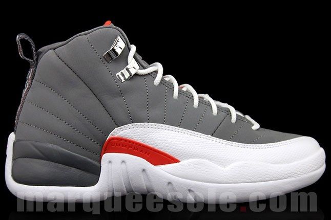 jordan 12 orange and gray