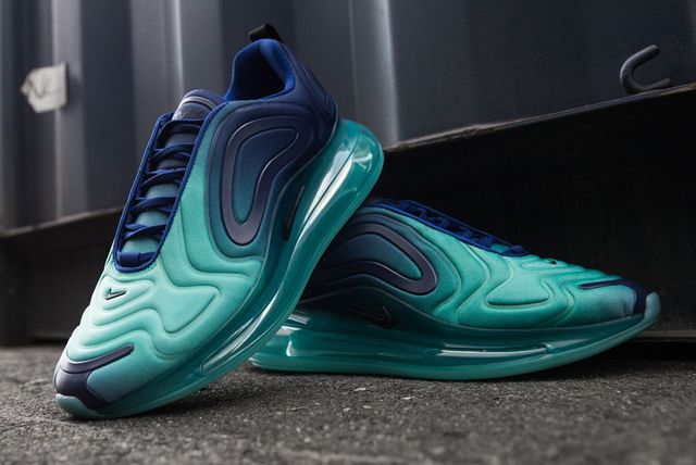 nike 720 green and blue