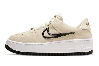 Nike Air Force 1 Sage Low Lx Light Cream Release Ci3482 200 Lateral Side Shot