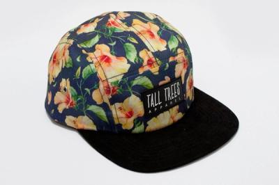Tall Trees 5 Panel Hibiscus Back