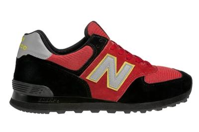 New Balance Race Inspired 574 Red And Black Profile 1