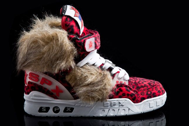 Spx Street Kicks Hi Blk Red Leopard Fur 1 1