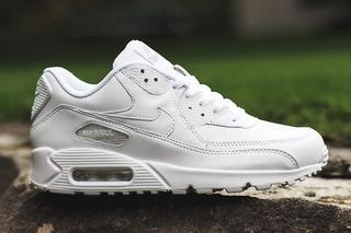 air max 90 triple white leather