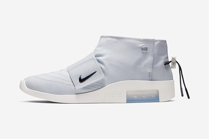 Nike Air Fear Of God Moccasin Pure Platinum Official Releae Date Side Profile