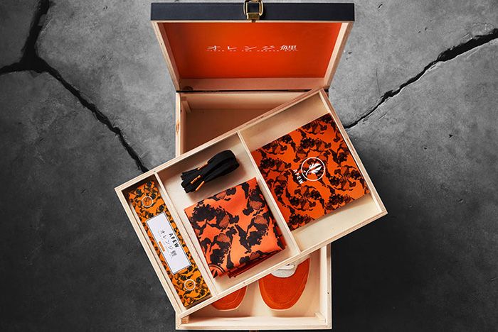 Afew X Beams X Asics Gel Lyte Iii Orange Koi Special Box