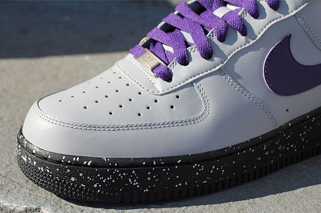 White Purple Uptown Sneaker 1