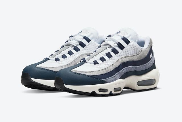 nike air max 95 white blue grey