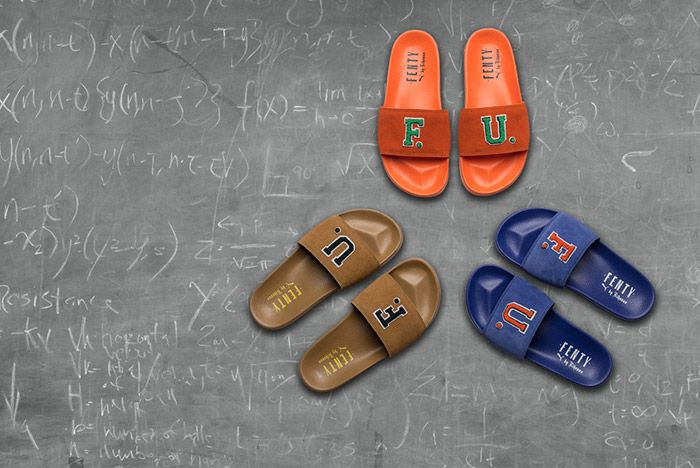 fenty slides orange