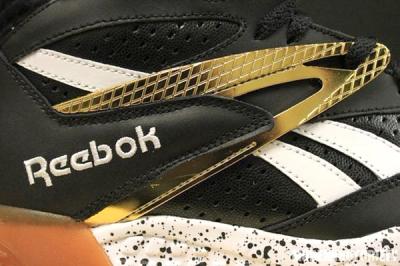 Reebok Scrimmage Mid Black Gold Midfoot Detail 1