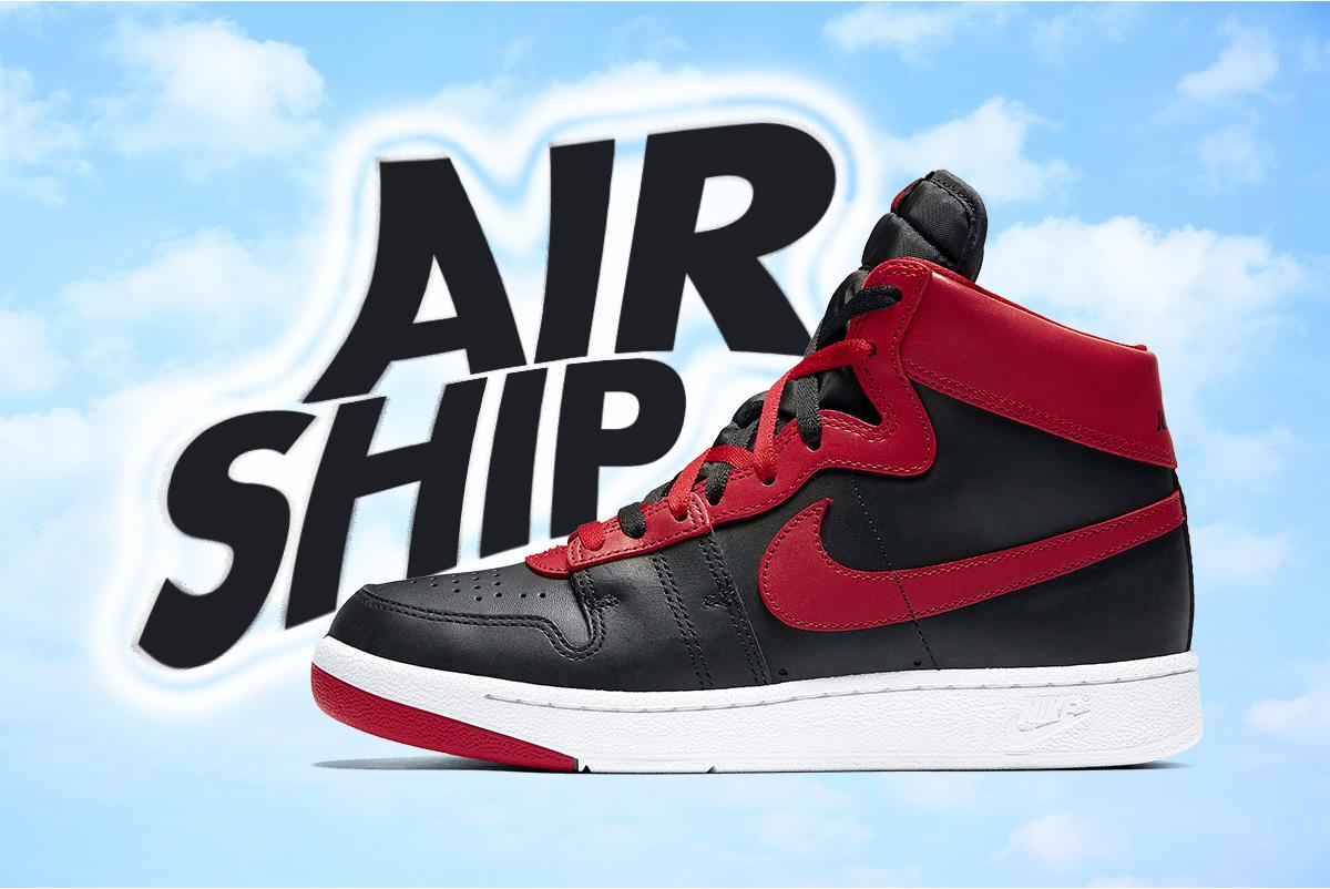 Nike Air Ship Black Red Banned