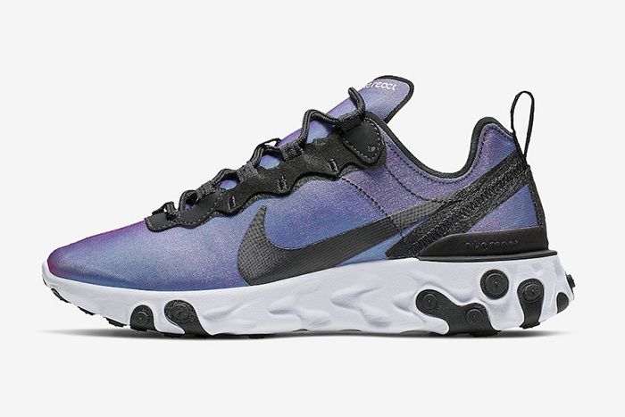 Nike Give the React Element 55 an Iridescent Makeover Releases