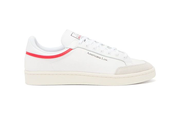 Adidas Americana Low White Red Lateral