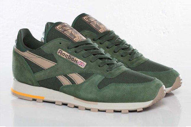 reebok classic leather army green