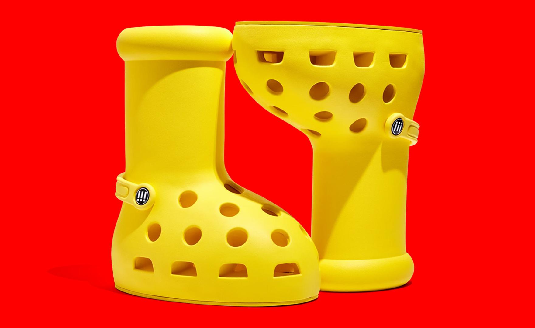 The Crocs x MSCHF Big Yellow Boot Gets a Release Date