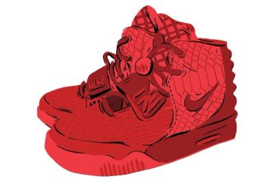 Kanye West Yeezy 2 Nike Red October Main