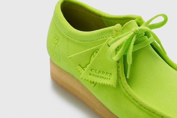 Octobers Very Own Ovo Clarks 2020 Wallabee Neon Tag