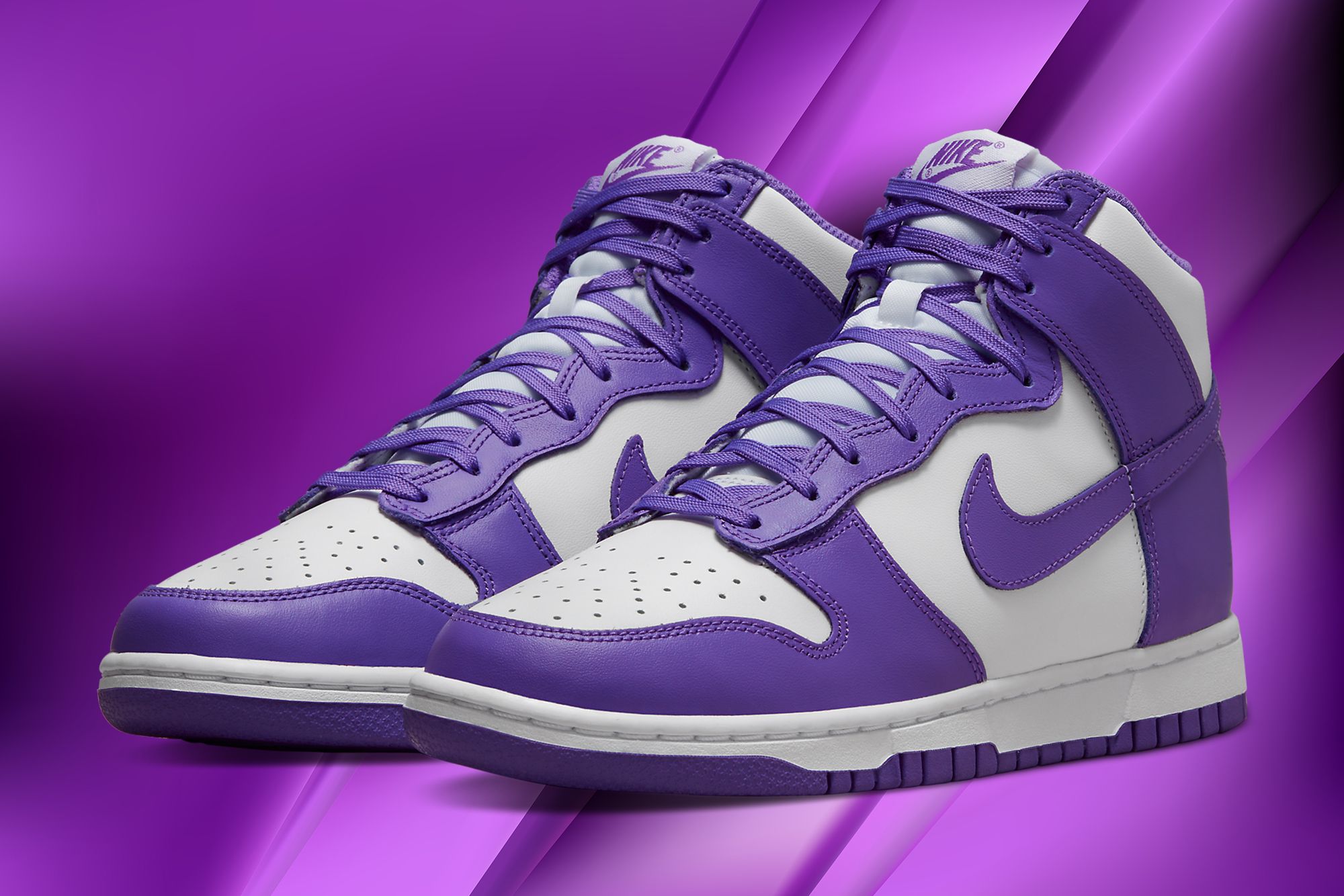 Official Images: Nike Dunk High 'Court Purple'