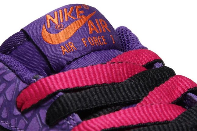 Nike Air Force 1 Le Godzilla Pack Black Purple Laces 1