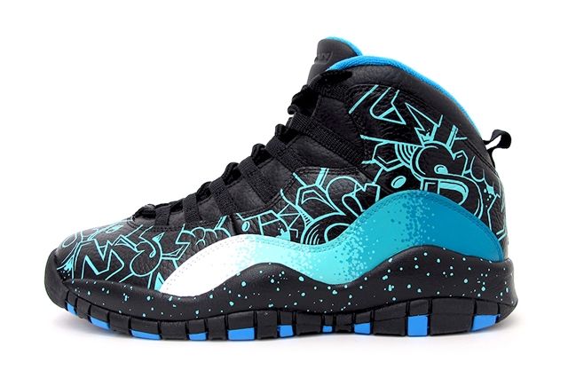 Nike Air Jordan 10 Blue Suede Customs