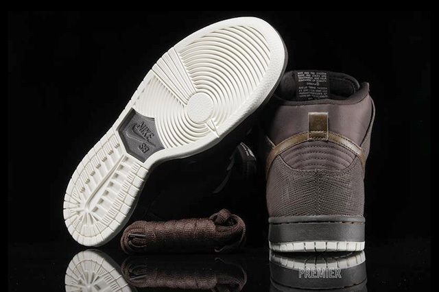 Nikesb Dunk Hi Pro Baroque Brown Dark Khaki 5