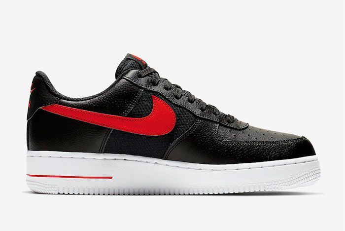 Nike Air Force 1 Low Black University Red Cd1516 001 Release Date 2