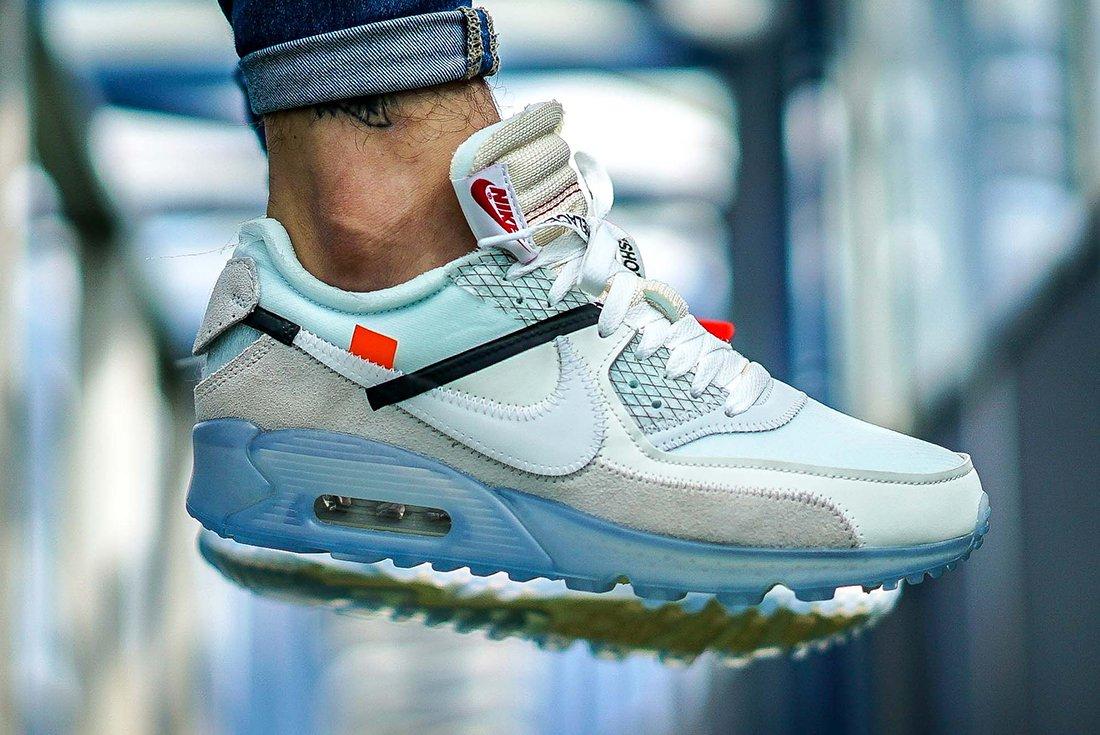 An On-Foot Look The Off-White X Nike Air Max 90 - Sneaker Freaker